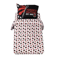 Ensemble de literie simple 4 pièces des Raptors de Toronto de la NBA