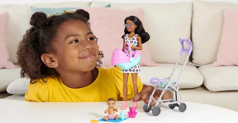 Barbie Skipper Babysitters Inc. Doll and Stroller Playset