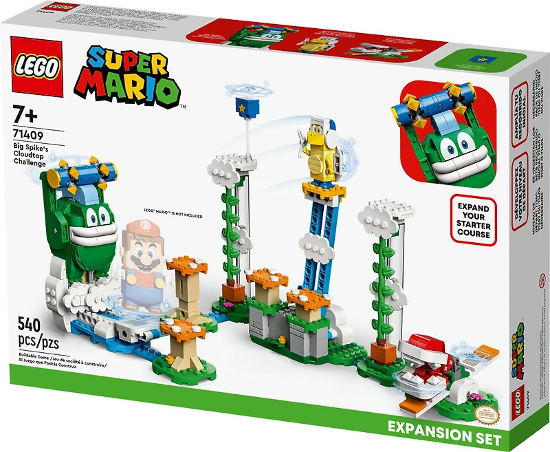 LEGO Super Mario Ensemble d'extension Le défi du nuage de Spike géant 71409 (540 pièces)
