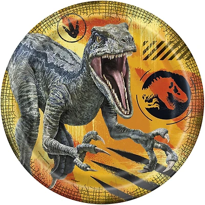 Jurassic World 3 - assiettes rondes 22,9 cm, 8 carats