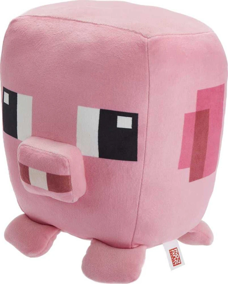 Minecraft Cuutopia 10-in Pig Plush Character Pillow Doll, Collectible Toy