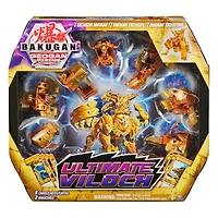 Bakugan, Ultimate Viloch, Bakugan exclusif 7 en 1, avec BakuCores et cartes à collectionner, figurine articulée Geogan Rising à collectionner
