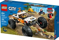 LEGO City Les aventures en 4x4 tout-terrain 60387 Ensemble de jeu de construction (252 pièces)