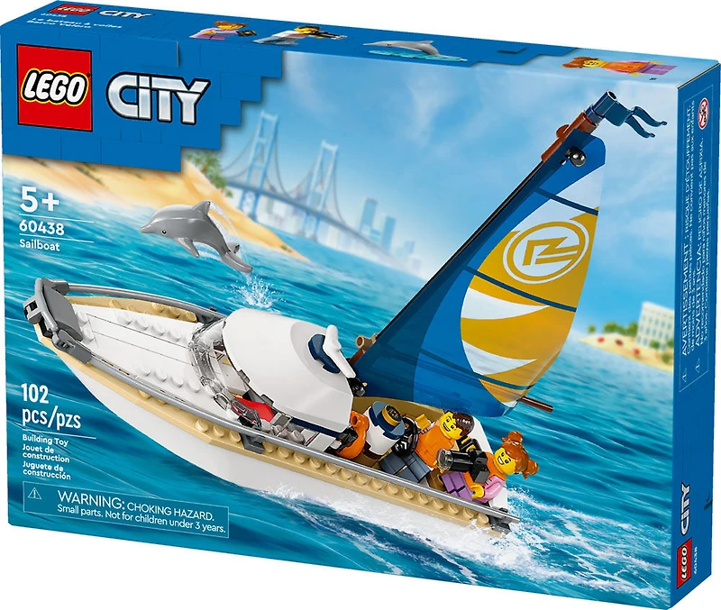 LEGO City Sailboat Building Set for Kids 60438