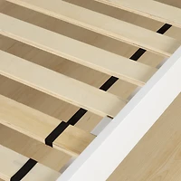 Vito Base de lit Simple Blanc solide