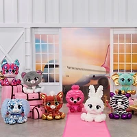 P.Lushes Designer Fashion Pets, Maxine Purrnel, chaton en peluche, gris/blanc, 15,2 cm