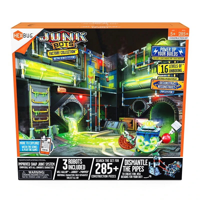 Grand Habitat Usine Junkbots, Système D'Égouts De Métro, Hexbug