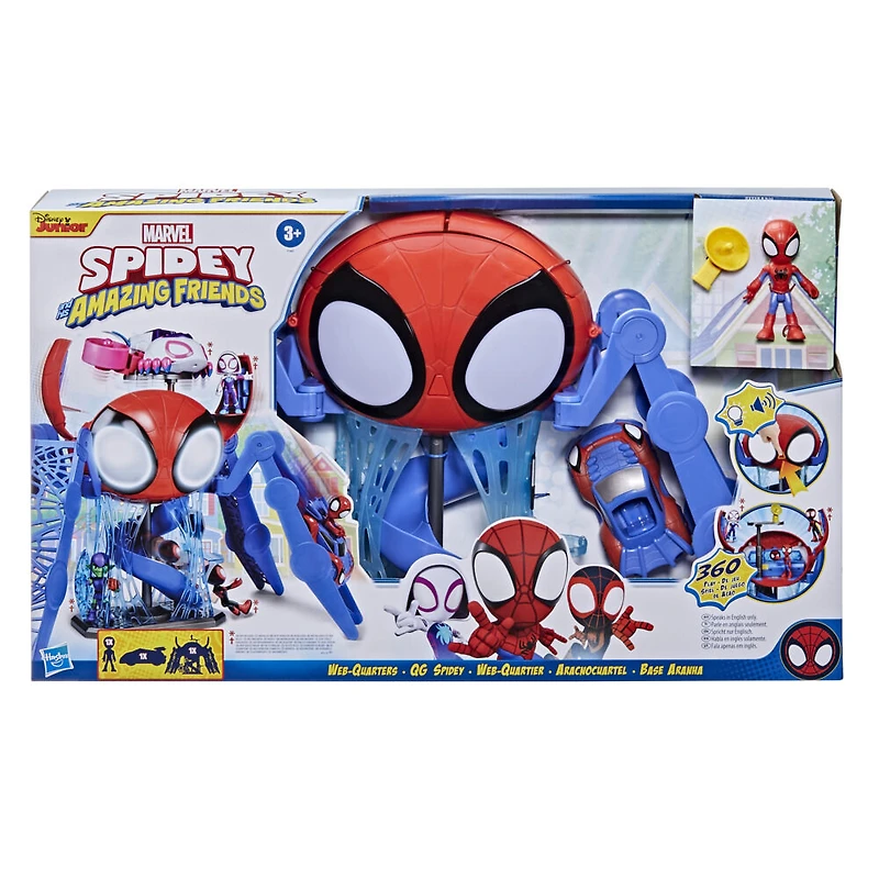 Marvel Spidey and His Amazing Friends, QG Spidey avec sons et lumières - Édition anglaise