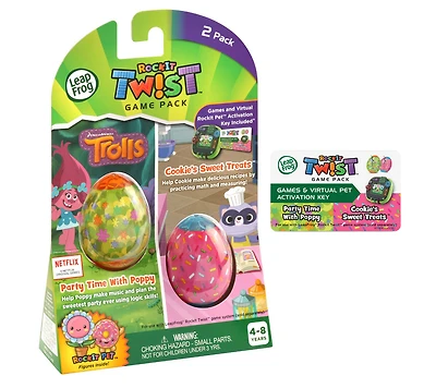 LeapFrog RockIt Twist 2 Pack: Trolls Party Time With Poppy and Cookie's Sweet Treats - English Edition