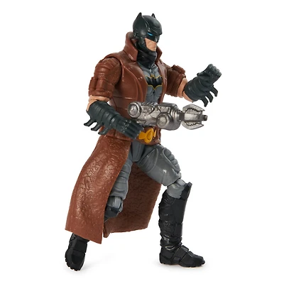 DC Comics, Figurine articulée Batman avec 2 accessoires mystère, 10 cm