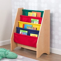 KidKraft Sling Bookshelf-  Primary & Natural