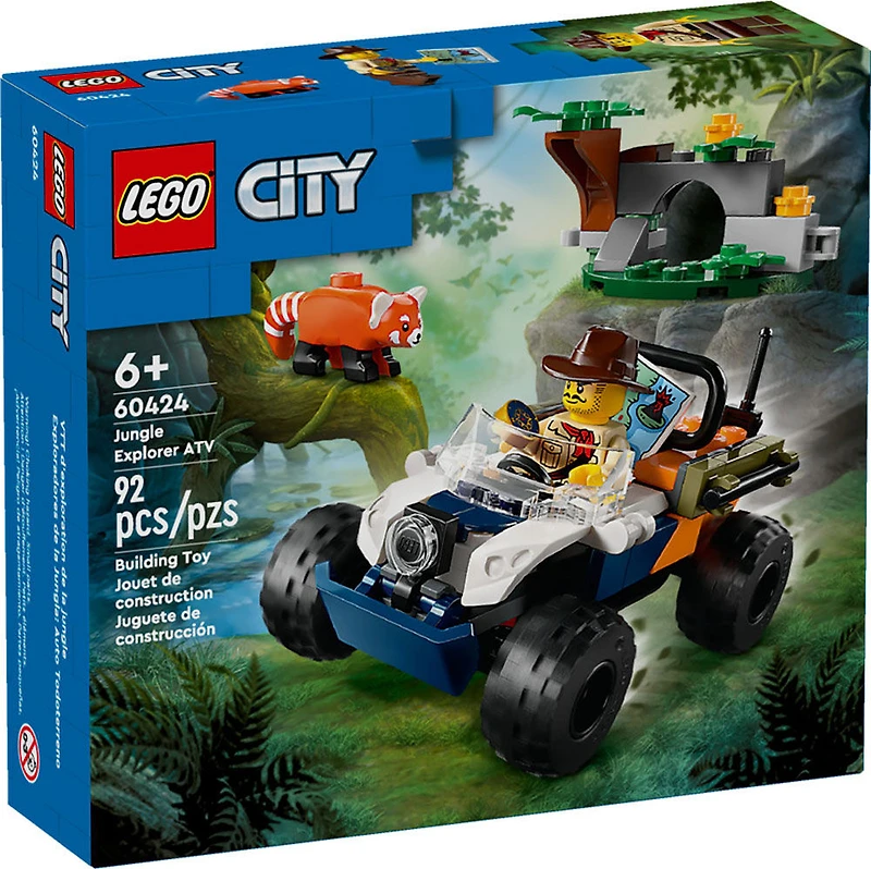 LEGO City Le panda roux et le VTT d'exploration de la jungle Ensemble 60424