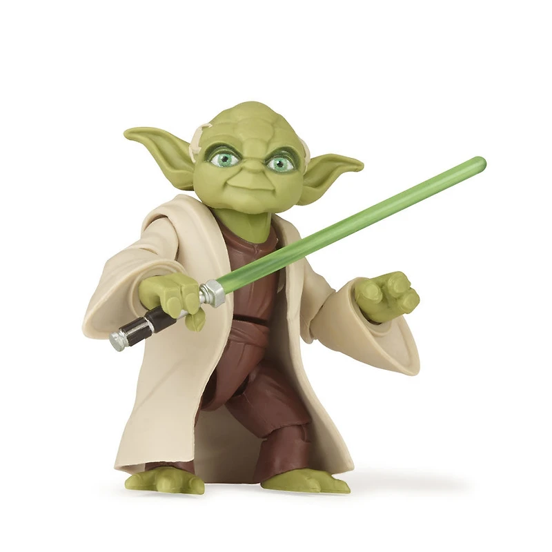 Star Wars Galaxy of Adventures, figurine articulée Yoda de 12,5 cm avec sabre laser