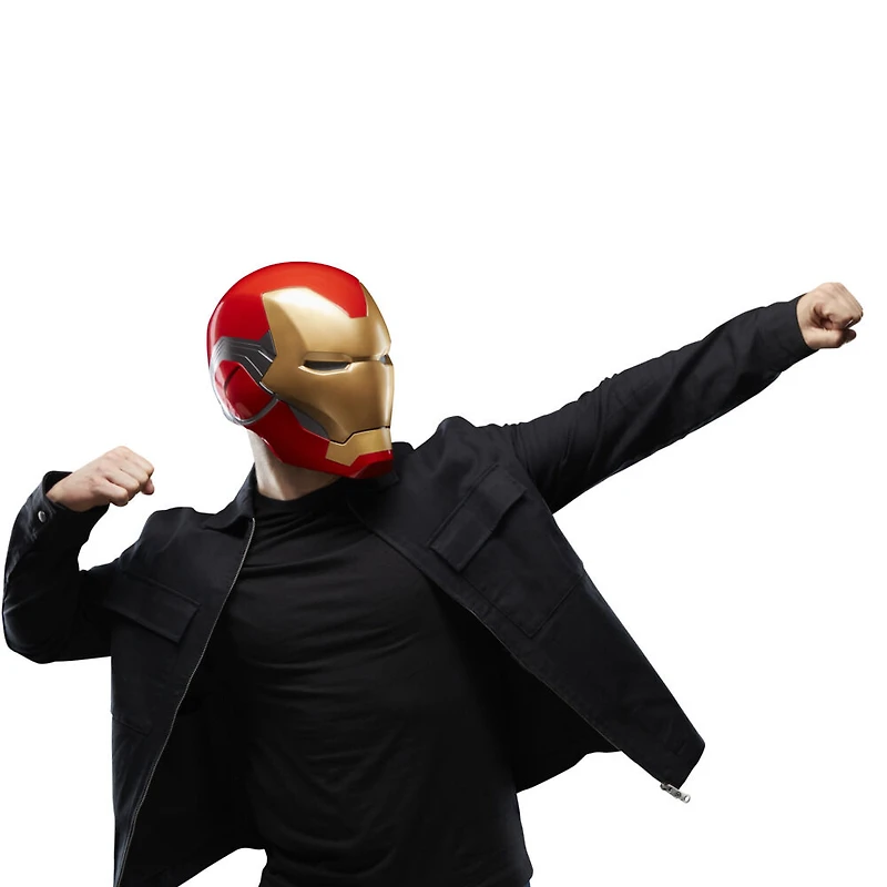 Marvel Legends Series, casque électronique premium Iron Man avec effets lumineux, Avengers: Endgame, jouet de cosplay pour adultes