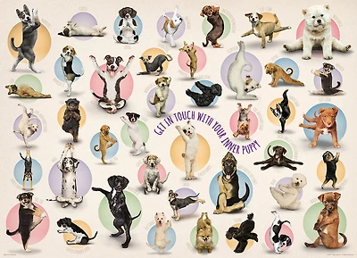 Chiots Yoga Eurographics Puzzle pc 300 surdimensionnée