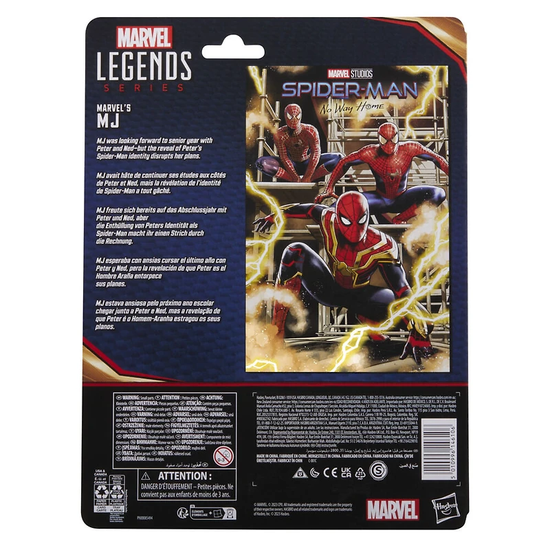 Hasbro Marvel Legends Series, figurine Marvel's MJ de 15 cm, Spider-Man : Sans retour, figurines Marvel Legends