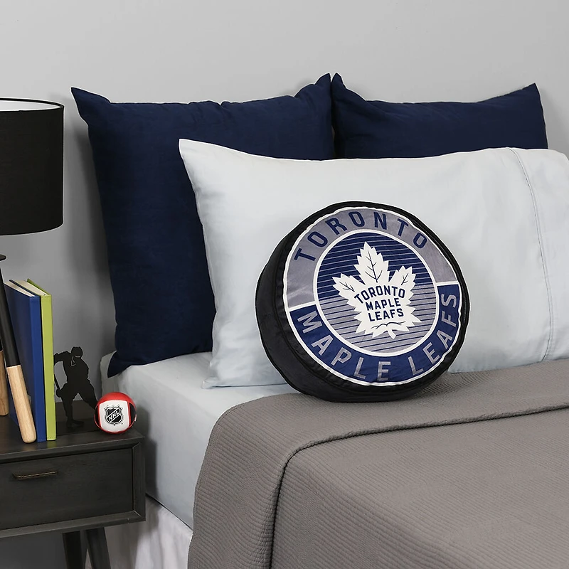 Coussin de rondelle des Maple Leafs de Toronto de la LNH (14 x 14 po)