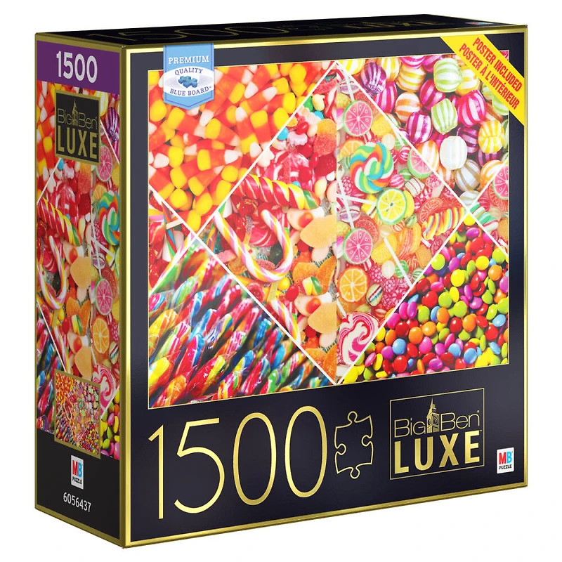 Big Ben Luxe 1500-Piece Jigsaw Puzzle, Candy