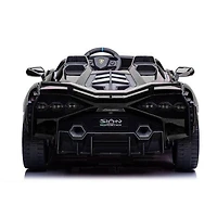KIDSVIP Voiture autoportée 2 places Lamborghini Sian 4X4 24V sous licence pour enfants avec RC