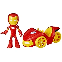 Marvel Spidey et ses Amis Extraordinaires, figurine Iron Man et son véhicule