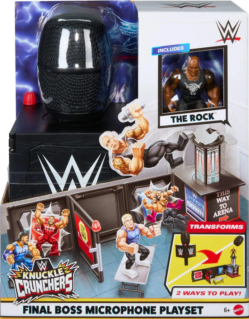 WWE Knuckle Crunchers Final Boss Microphone Playset