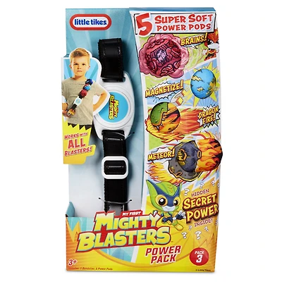 Paquet de recharges Mighty Blasters avec 5 cartouches puissantes et souples de Little TikesMC
