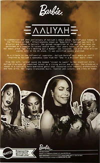 Barbie-Poupée Signature Aaliyah de collection-avec tenue en similicuir