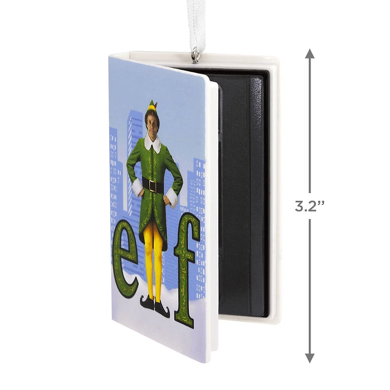 Hallmark Elf Retro Video Cassette Case Christmas Ornament