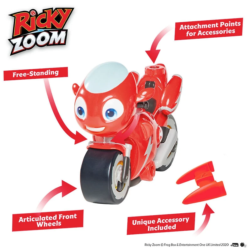 Bike Toy from Ricky Zoom Show - 3-inch Action Figure Assortment May Vary