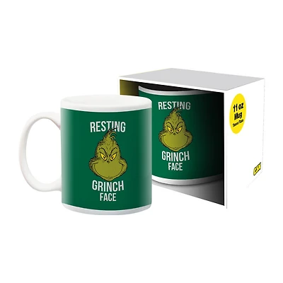 The Grinch - Christmas Grinch Face Boxed Mug (11oz) - Édition anglaise