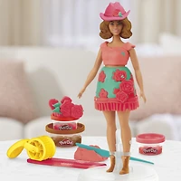 Play-Doh Barbie Florals and Fringe Doll Set