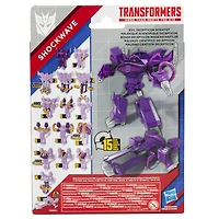 Transformers Authentics, figurine articulée Alpha Shockwave de 17,5 cm, robot pour enfants, à partir de 6 ans