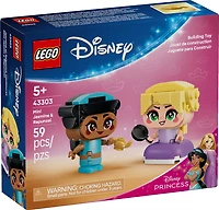 LEGO Disney Princess Jasmine et Raiponce Miniatures, Jouet de Construction Inspiré de Films de Disney pour Jeu de Simulation 43303