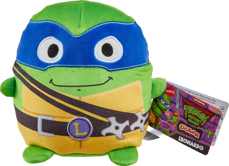 Teenage Mutant Ninja Turtles: Mutant Mayhem Plush Toys Cuutopia, 5 Inch TMNT Kawaii-Style Plush