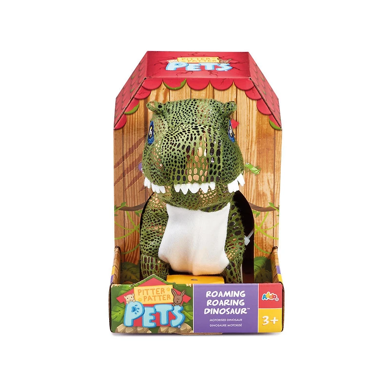 Pitter Patter Pets – Dinosaure itinérant rugissant – Notre exclusivité – Les styles et les couleurs peuvent varier