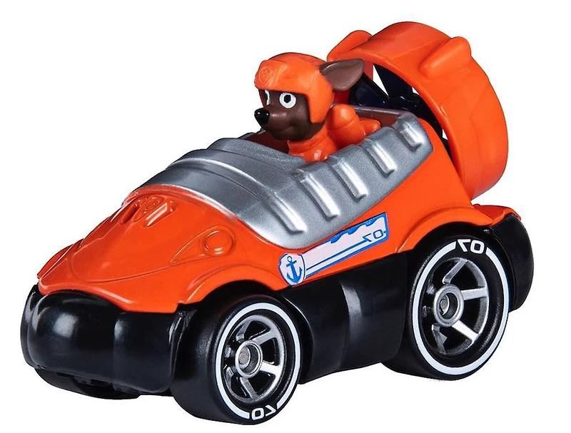 PAW Patrol, Véhicule Zuma en métal True Metal à collectionner, Série Classique à l'échelle 1:55