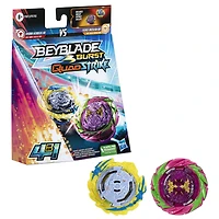 Beyblade Burst QuadStrike Dual Pack, pack de 2 toupies de compétition Fierce Bazilisk B8 et Hydra Kerbeus K8