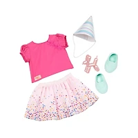 Our Generation It's Time to Party Confetti-Themed Birthday Outfit for 18-inch Dolls