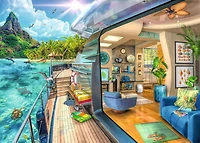Ravensburger Tropical Island Charter 1000-Piece Jigsaw Puzzle