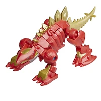 Marvel Mech Strike Mechasaurs, figurine Iron Man de 10 cm avec Iron Stomper Mechasaur