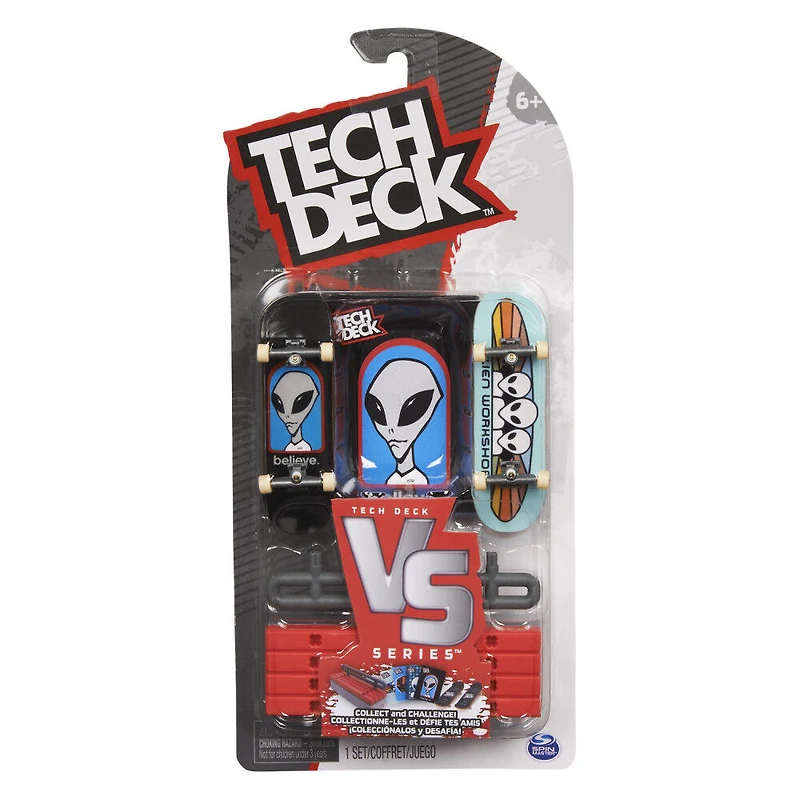Tech Deck, Alien Workshop Skateboards Versus Series, Collectible Fingerboard 2-Pack and Obstacle Set