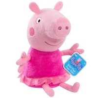Peluche à Grains Peppa Pig de 20 cm (8 pouces) Ballet Peppa Pig, Petit Animal en Peluche Très Doux A Câliner