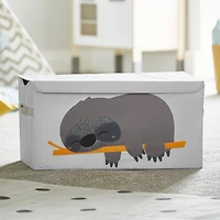 Potwells - Coffre de rangement pour jouets pour bébés et tout-petits - Organisateur de coffre - Paresseux