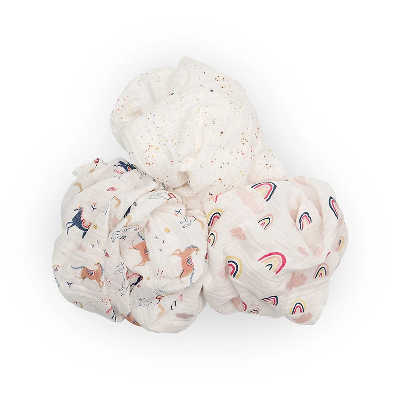 Red Rover - Cotton Muslin Swaddle 3 Pack - Little Unicorns