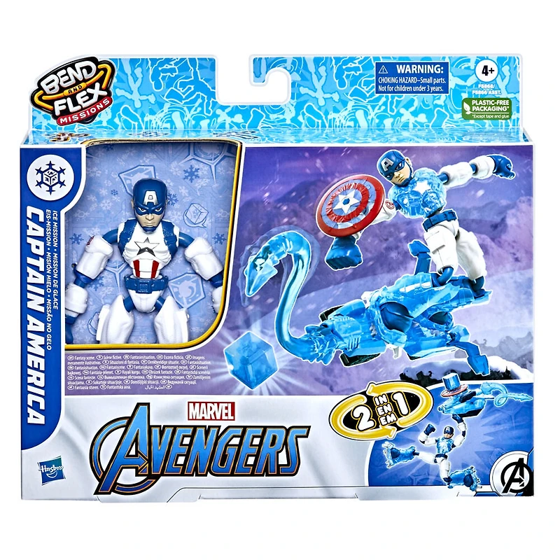 Marvel Avengers Bend and Flex Missions Captain America Mission de glace