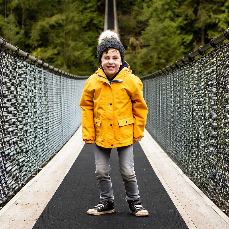 Kids Fleece Lined Rain Jackets  | Yellow - 3T (3-4Y)