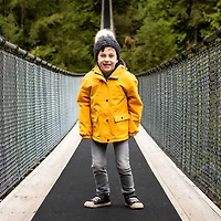Kids Fleece Lined Rain Jackets  | Yellow - 3T (3-4Y)
