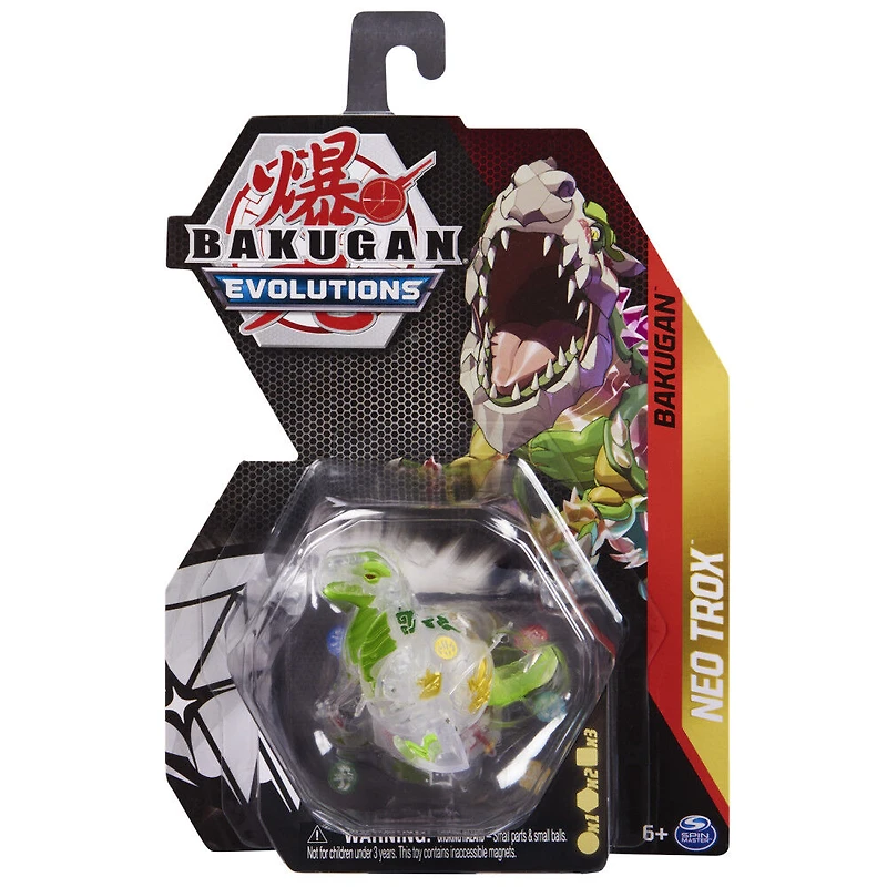 Bakugan Evolutions, Neo Trox, Figurine articulée de 5,1 cm et carte à collectionner