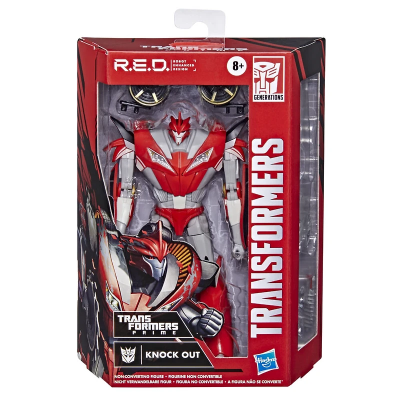 Transformers R.E.D. [Robot Enhanced Design] Transformers: Prime Knock Out, Non-Converting Figure, Ages 8 and Up, 6-inch