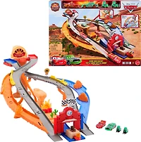 Cars-Piste de Course Rescue Road-coffret de quatre véhicules